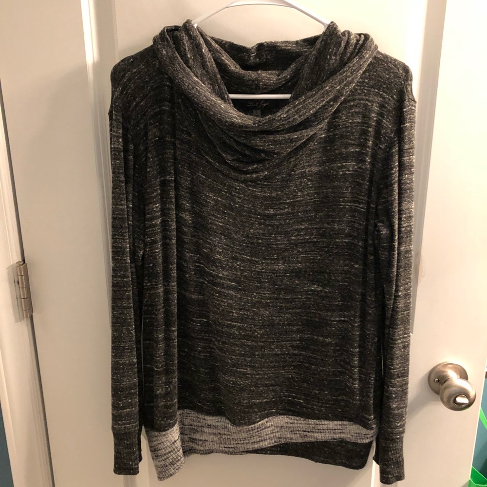 Cowl next sweater multi shades of Gray